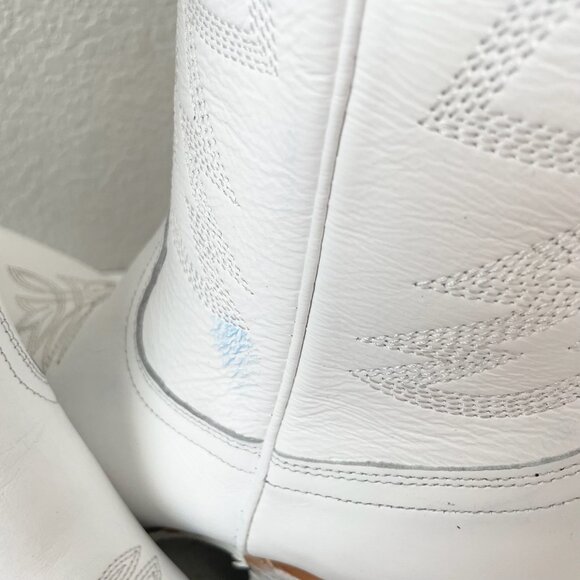 Lane MEGAN MORONEY Smokeshow Cowboy Boots Womens 9.5 White Western Cowgirl Tall - Picture 2 of 16